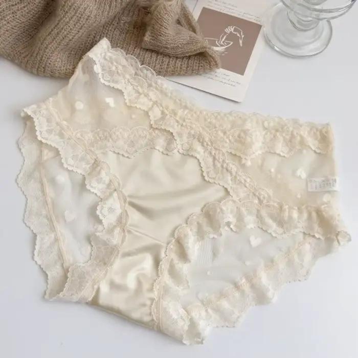 Culottes en satin de soie et dentelle florale