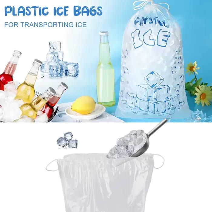 Sacs à glaçons réutilisables pour machine à glace, garde-congélateur, 100 unités