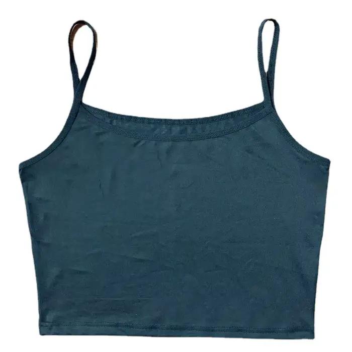 Gilet à bretelles intérieur court pour femme