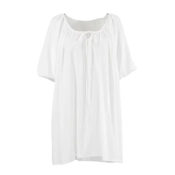 Robe de nuit d'été blanche 2026 pour femme