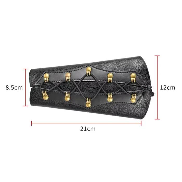 Protège-bras en cuir pour arc à poulies et arc classique – Protection intégrale pour adulte droitier/gaucher