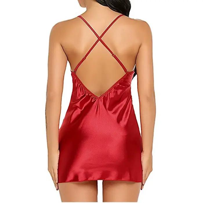 Robe de nuit en dentelle sexy sans manches pour femmes, élégante et confortable, idéale pour les nuits chaudes d'été, à offrir pour des occasions spéciales