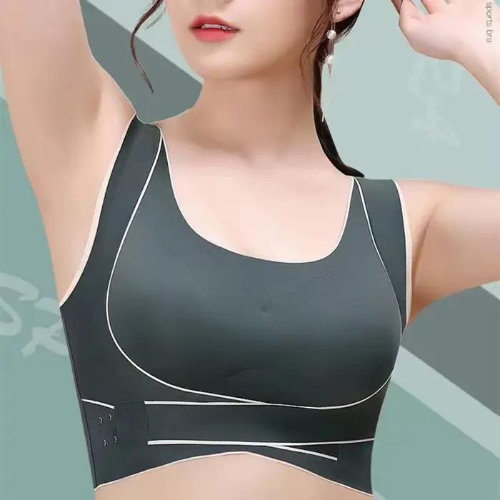 Soutien-gorge gilet à boucle avant croisée