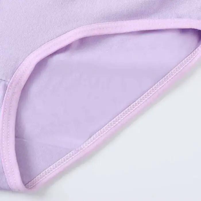 6 pièces à la mode couleur bonbon Simple culottes respirant Lingerie sous-vêtements femmes caleçons taille moyenne slips adolescents