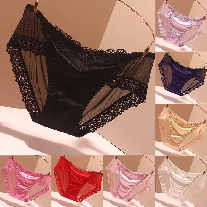 Slip en satin sans lueur pour femme