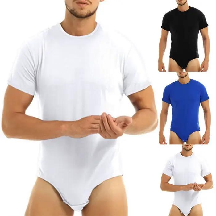 Superbe Body pyjamas col rond corps mince hommes adultes