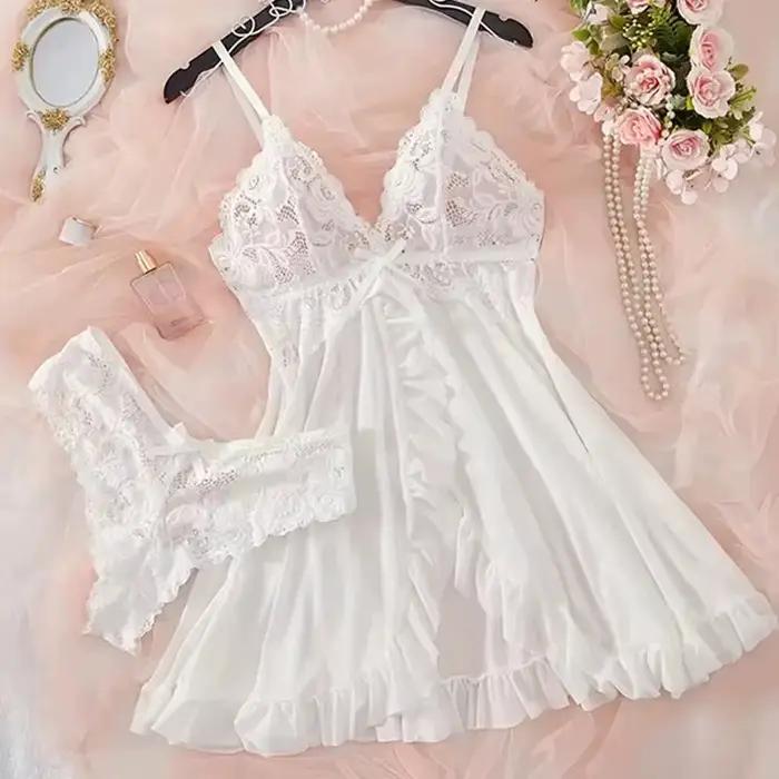 Ensemble de Lingerie en dentelle pour femmes