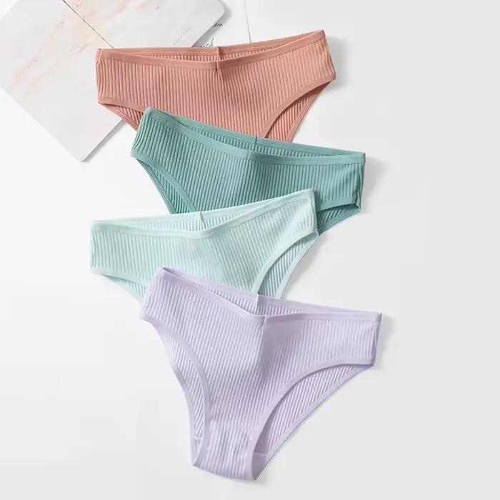 Culotte en coton à rayures pour femmes