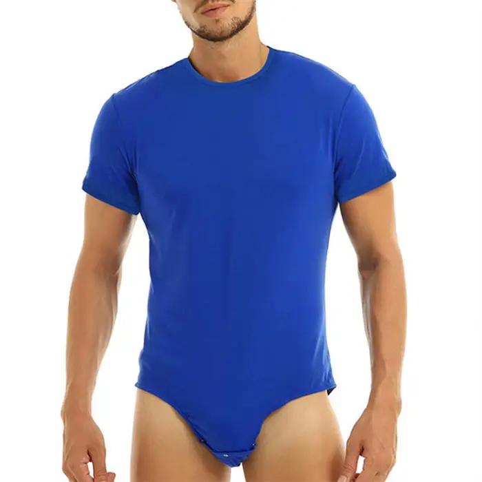 Superbe Body pyjamas col rond corps mince hommes adultes