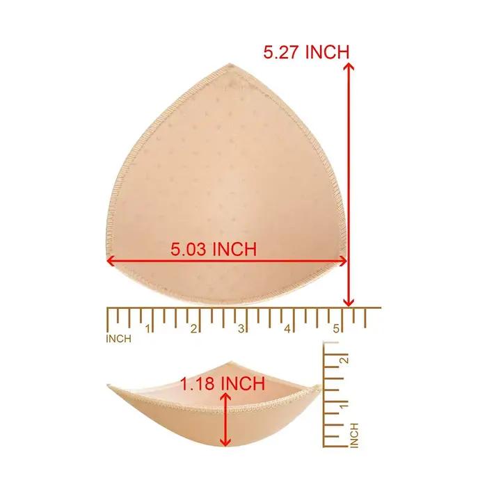 3 paires de bonnets amovibles pour femmes, coussinets de soutien-gorge, Triangles, sous-vêtements, Bikini, coussinets de remplacement invisibles pour débardeurs