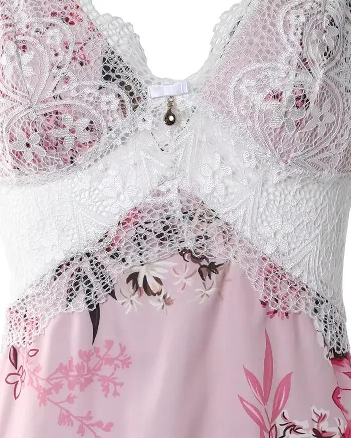 Chemise de nuit Sexy en dentelle pour femmes