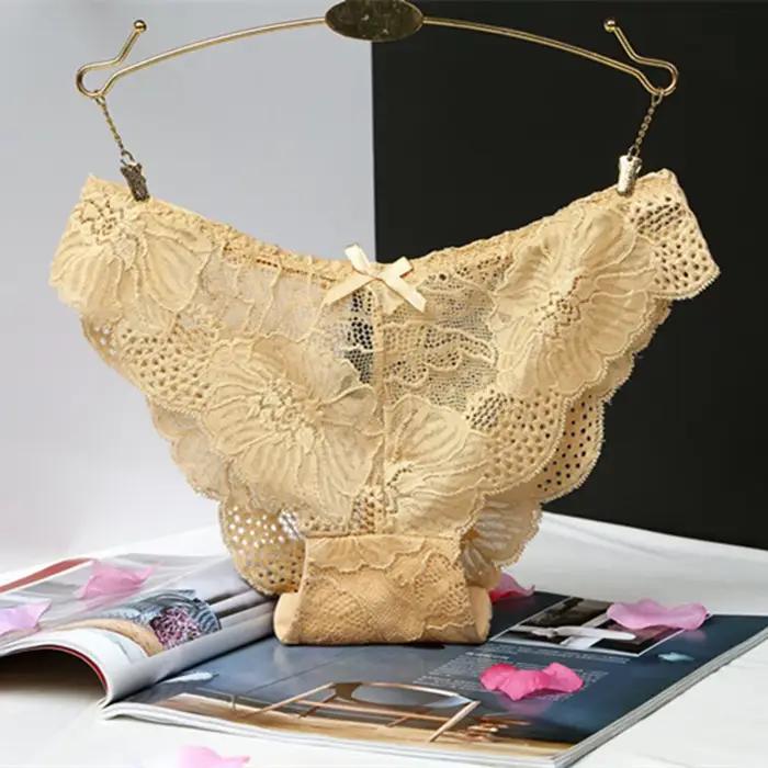 Culotte en dentelle brodée florale de style français pour femmes