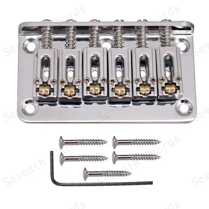 Ensemble de dégager à roulettes JEBridge électrique, charge par le haut ou cordes à travers le corps, or, chrome, noir, accessoires, 78mm, 6 cordes
