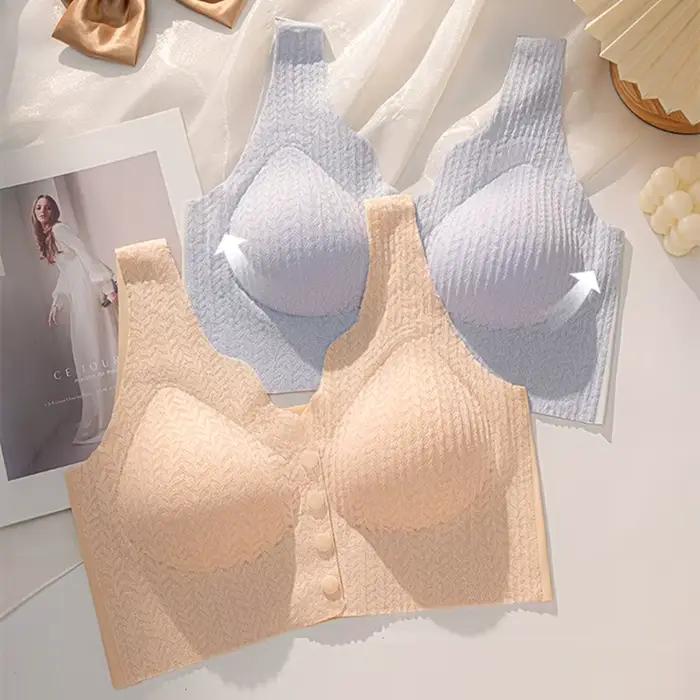Soutien-gorge d'allaitement pour femmes, Push-up fin, Anti-affaissement, post-partum, pré-boutonné, spécial grossesse, maternité
