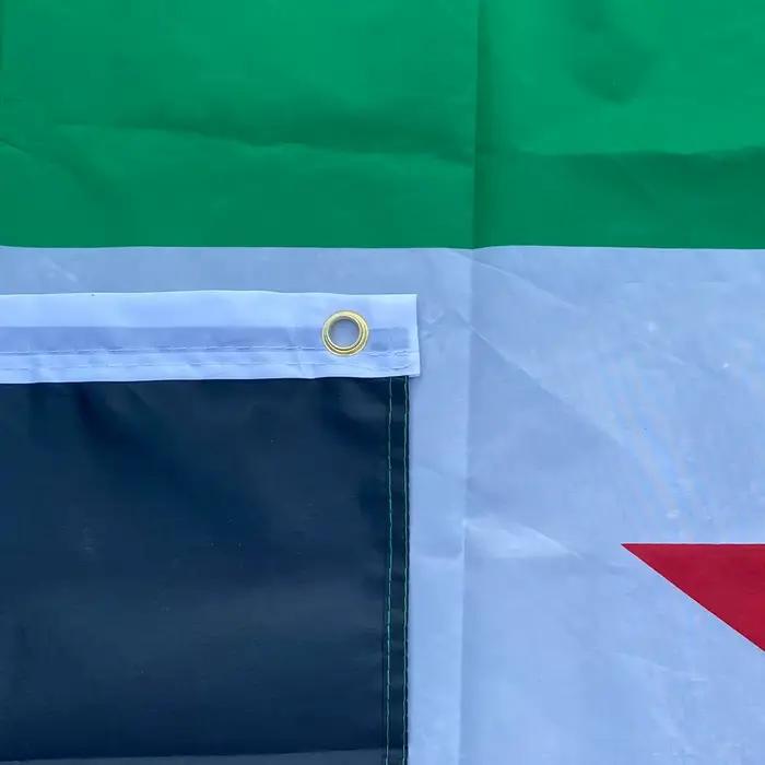 Drapeau de la Syrie Aerlxemrbrae 90x150cm, drapeau de la République arabe syrienne, drapeau à trois étoiles syrien, bannière suspendue pour décoration de la maison