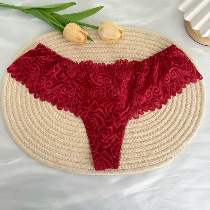 Lettres en cristal personnalisées nom caleçon culotte Sexy dentelle bikini