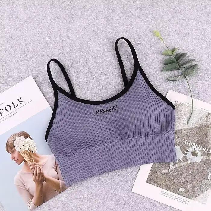 Nouveau soutien-gorge de sport pour femmes Gym Sexy haut court