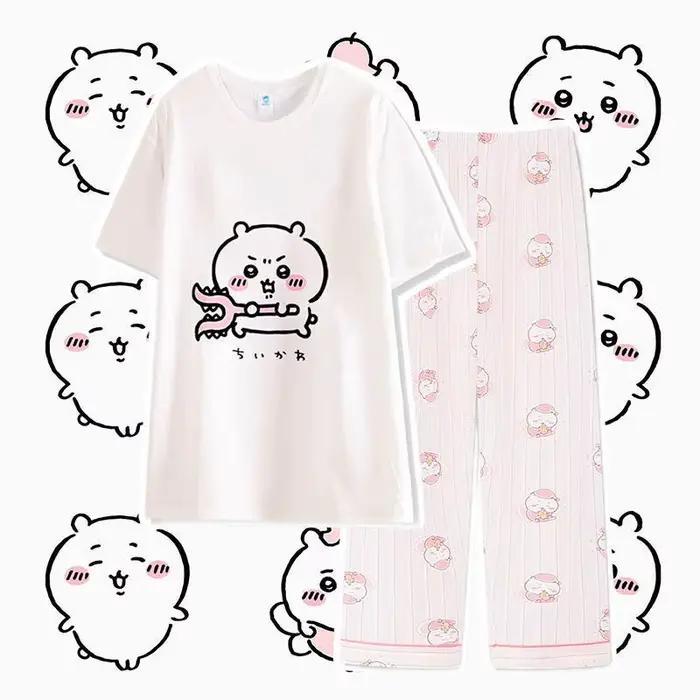 Pyjama d'été pour femmes Chiikawa Usagi