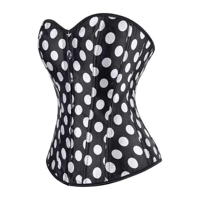 Corset bustier en satin pour femme