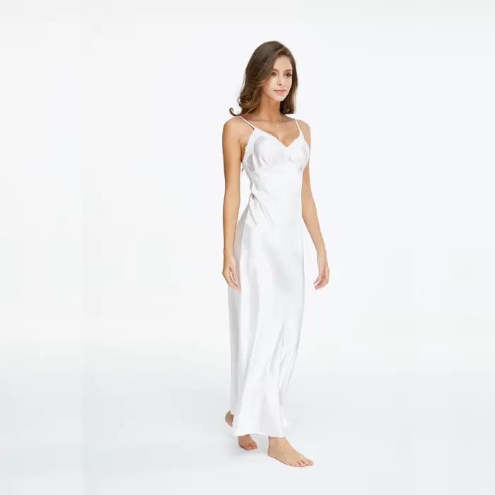 Chemises de nuit en dentelle col en v robe