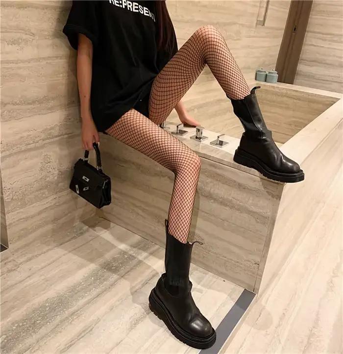 Collants résille longs sexy pour femme