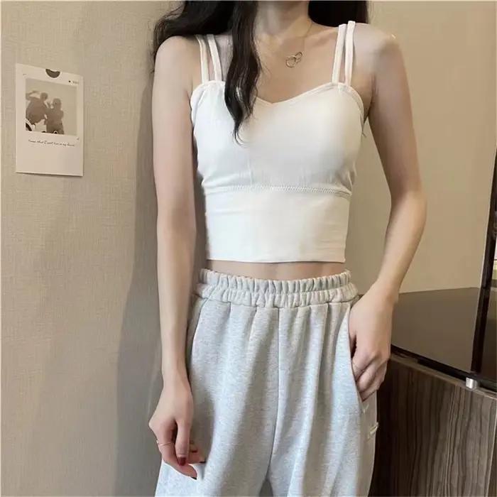 Soutien-gorge tubulaire en coton pour femmes