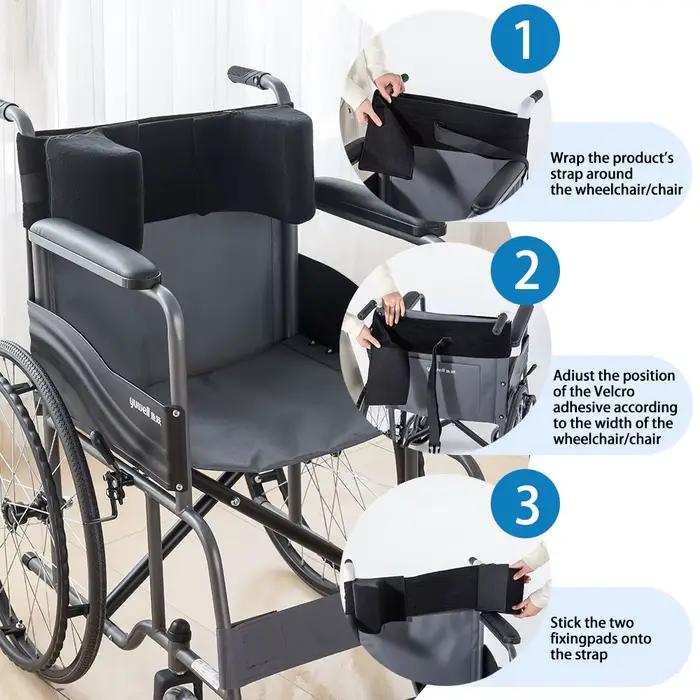 Coussin de soutien latéral pour fauteuil roulant, dispositif de soutien latéral réglable, adapté aux fauteuils roulants, cale latérale en mousse pour personnes âgées