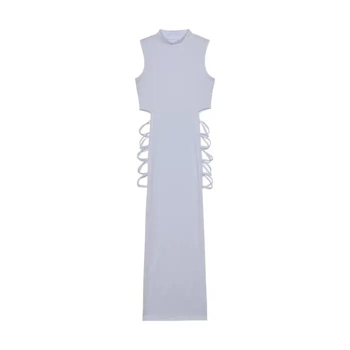 Robe à découpes croisées pour femmes