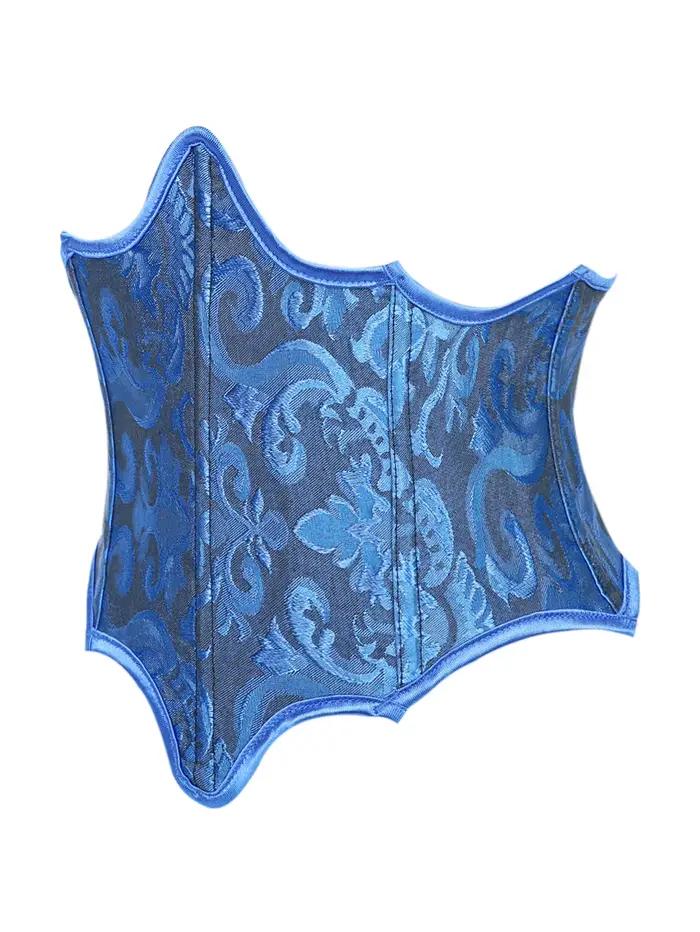 Corset de style court, bleu roi