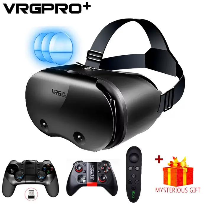 Lunettes de réalité virtuelle 3D VR pour iPhone Android Smartphone téléphone portable casque casque casque avec lentilles réelles lunettes appareils