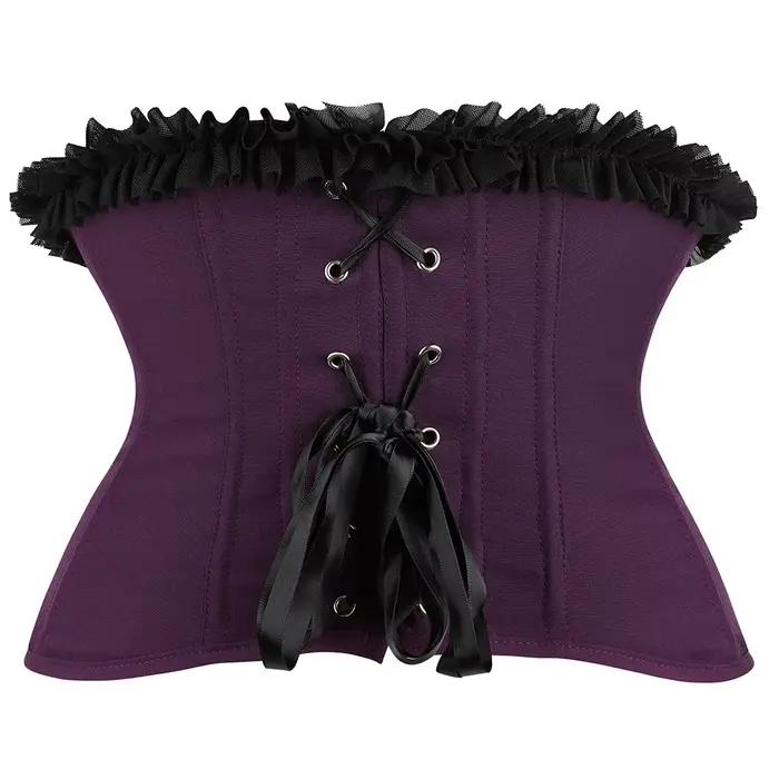 Corset sous le buste violet pour dames