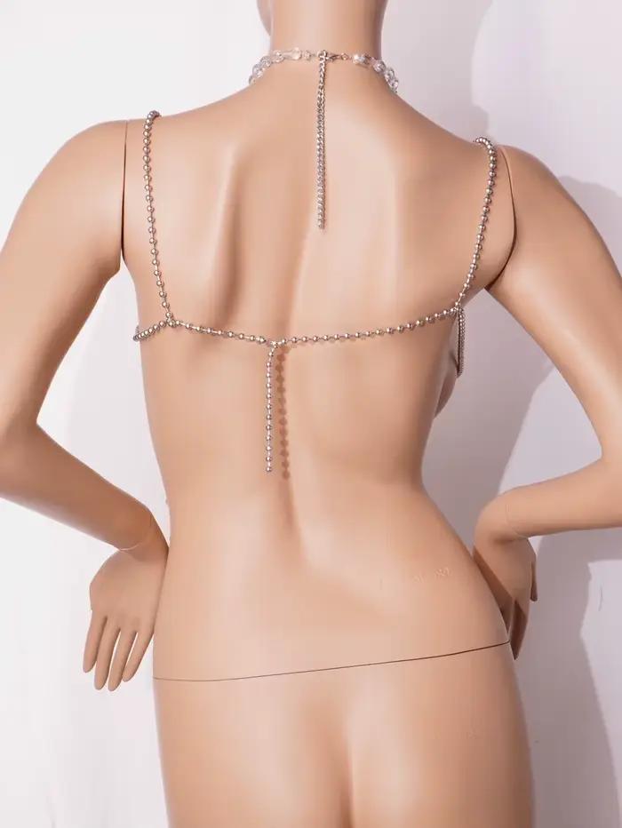 Soutien-gorge en cristal fait à la main