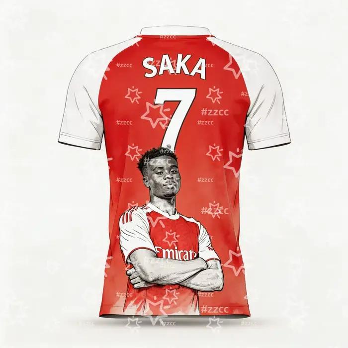 Maillot de football de l'équipe d'Angleterre Bukayo Saka 2026 – Tenue de match et d'entraînement – T-shirt sport d'été pour homme, vêtements pour enfant, tee-shirt Y2K pour femme