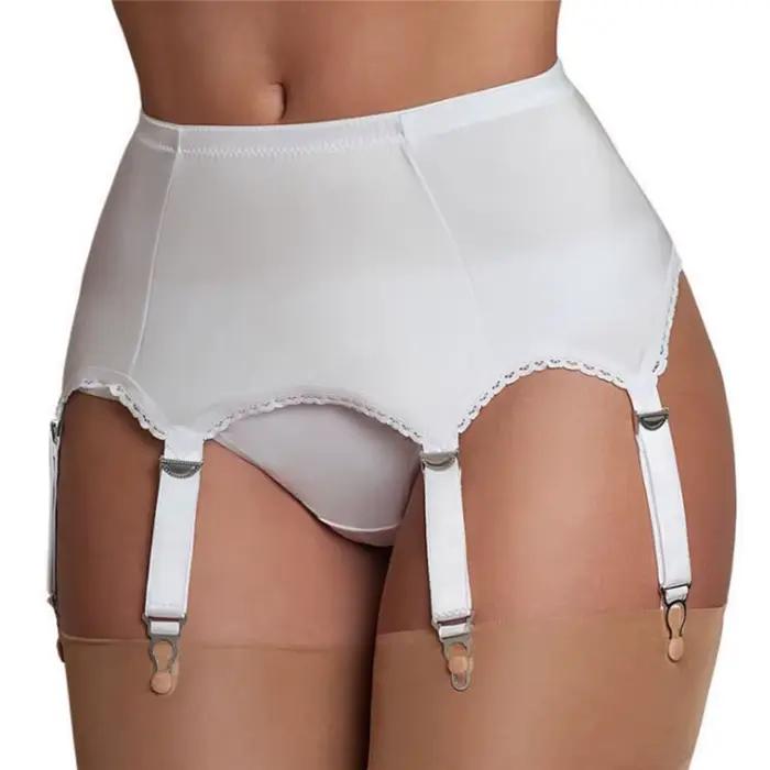Porte-jarretelles en maille taille haute pour femmes