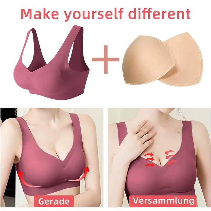 3 paires de bonnets amovibles pour femmes, coussinets de soutien-gorge, Triangles, sous-vêtements, Bikini, coussinets de remplacement invisibles pour débardeurs