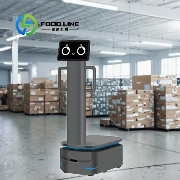 Robot d'entrepôt à grande capacité personnalisé, navigation autonome, ligne d'assemblage d'usine, livraison, faible entretien