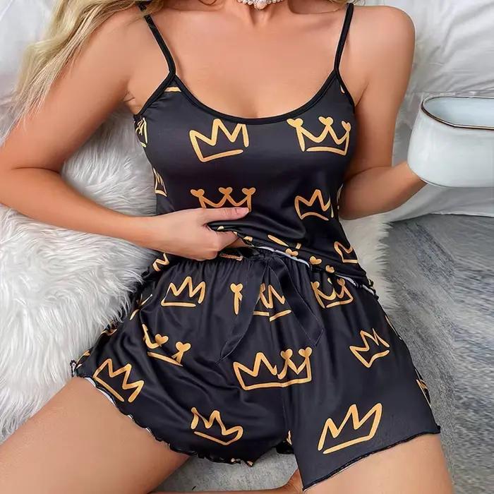 Ensemble pyjama pour femmes Y2K