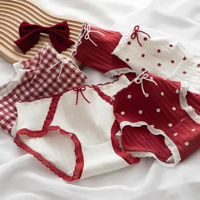 Culotte en coton femme caleçon mode nœud
