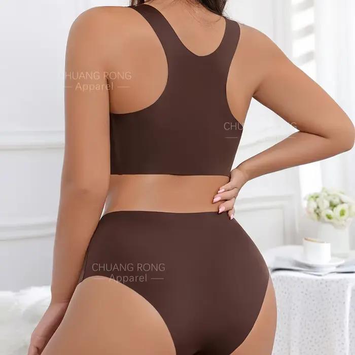 Vente Flash : Ensemble soutien-gorge sans fil et shorty personnalisé pour femme