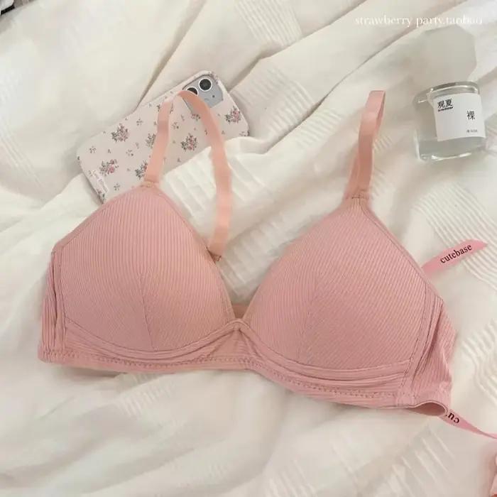 BANERDANNI Bralette de base parisienne | Bretelles fixes et tissu respirant | Petite Bust Contour Support Soutien-gorge