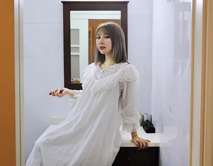 Chemise de nuit princesse Lolita pour femme