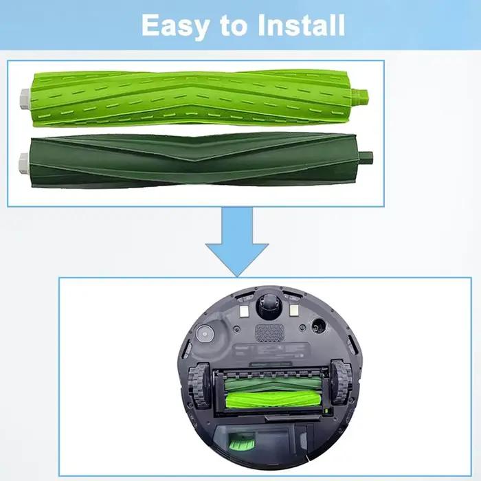Brosse à rouleau en caoutchouc pour Irobot Roomba série E I J E5 E6 E7 I3 I3 + I4 I4 + I5 I6 I6 + I7 I7 + I8 I8 + J6 + J7 J7 + p