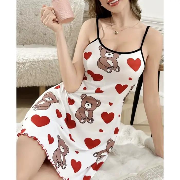 Robe de nuit d'été mignonne pour femme