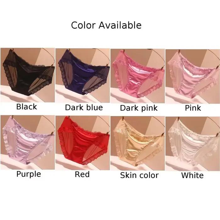 Slip en satin sans lueur pour femme