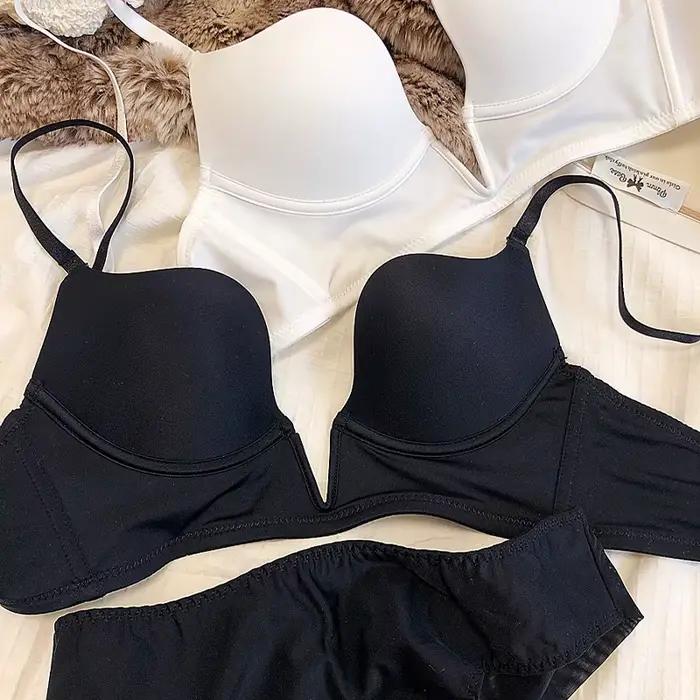 Ensemble de soutien-gorge plongeant sexy pour femme
