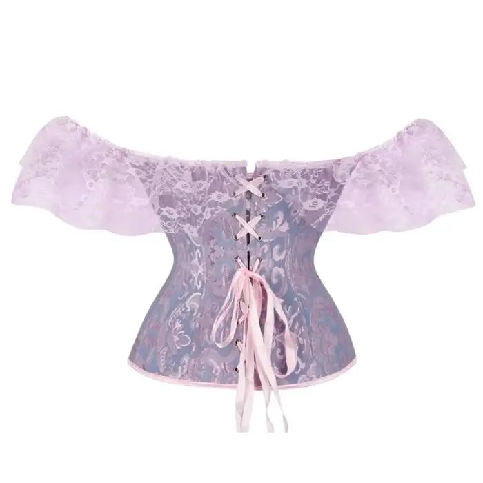 Haut corset en dentelle pour femme