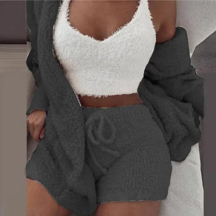 Ensemble pyjama moelleux pour femmes