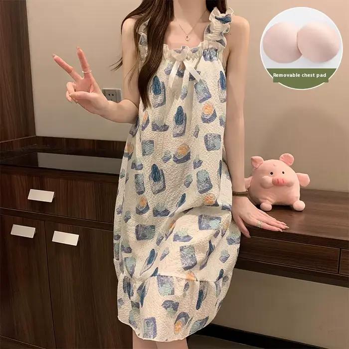 Chemise de nuit d'été pour femmes