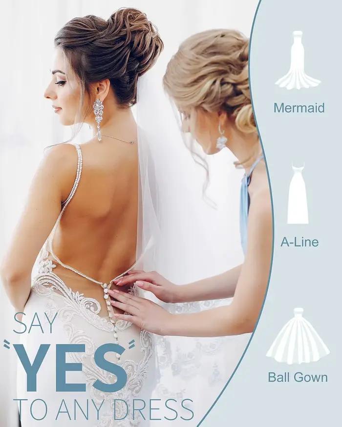 Ensemble de 2 rubans de soutien-gorge pour rehausser le sein