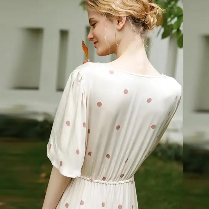 Robe de nuit longue en viscose pour femme